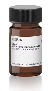 Silver trifluoromethanesulfonate, 1 X 1 g (483346-1G)