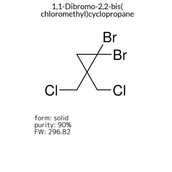 1,1-Dibromo-2,2-bis(chloromethyl)cyclopropane, 1 X 10 g (393665-10G)