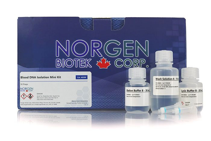 Norgen Biotek™ Blood Genomic DNA Isolation Mini Kit Dx, 50 Preps