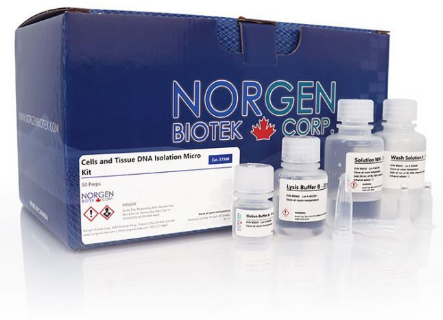 Norgen Biotek™ Cells and Tissue DNA Isolation Micro Spin Column Kit, 50 Preps