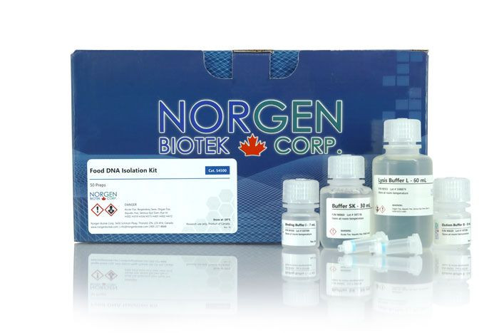 Norgen Biotek™ Food DNA Isolation Spin Column Kit, 50 Preps