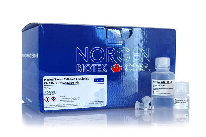 Norgen Biotek™ Plasma/Serum Cell-Free Circulating DNA Purification Mini Kit Dx, 50 Preps