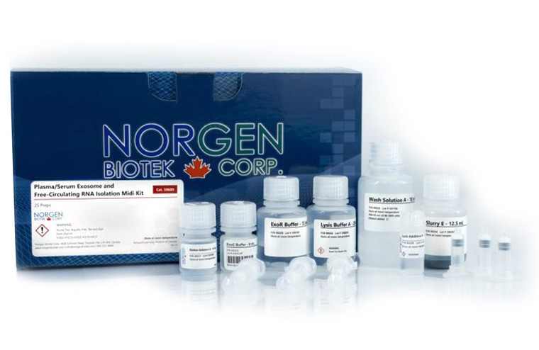 Norgen Biotek™ Plasma/Serum Exosome and Free-Circulating RNA Isolation Midi Spin Column Kit, 25 Preps