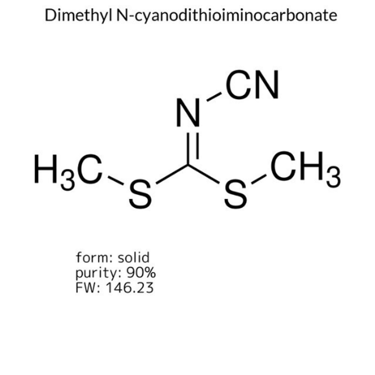 Dimethyl N-cyanodithioiminocarbonate, 1 X 50 g (249637-50G)