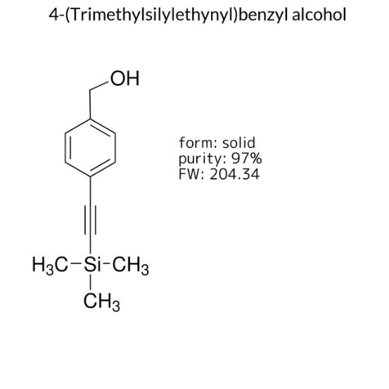 4-(Trimethylsilylethynyl)benzyl alcohol, 1 X 5 g (668273-5G)