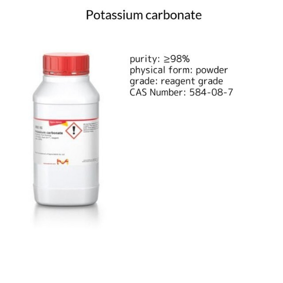 Potassium carbonate, 1 X 500 g (900502-500G)
