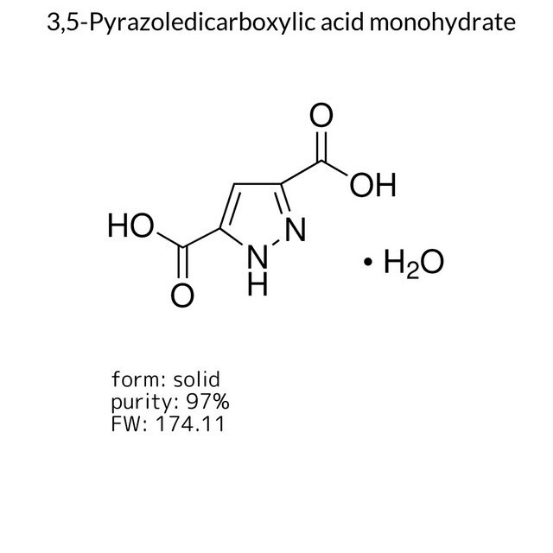 3,5-Pyrazoledicarboxylic acid monohydrate, 1 X 5 g (P56801-5G)