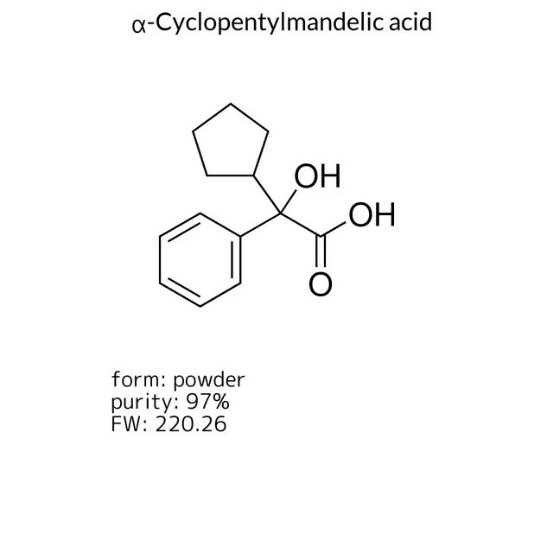 α-Cyclopentylmandelic acid, 1 X 5 g (706396-5G)