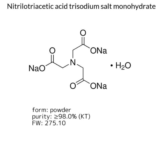 Nitrilotriacetic acid trisodium salt monohydrate, 1 X 250 g (72565-250G)