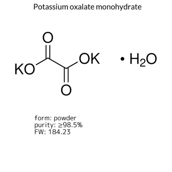 Potassium oxalate monohydrate, 1 X 500 g (P0963-500G)