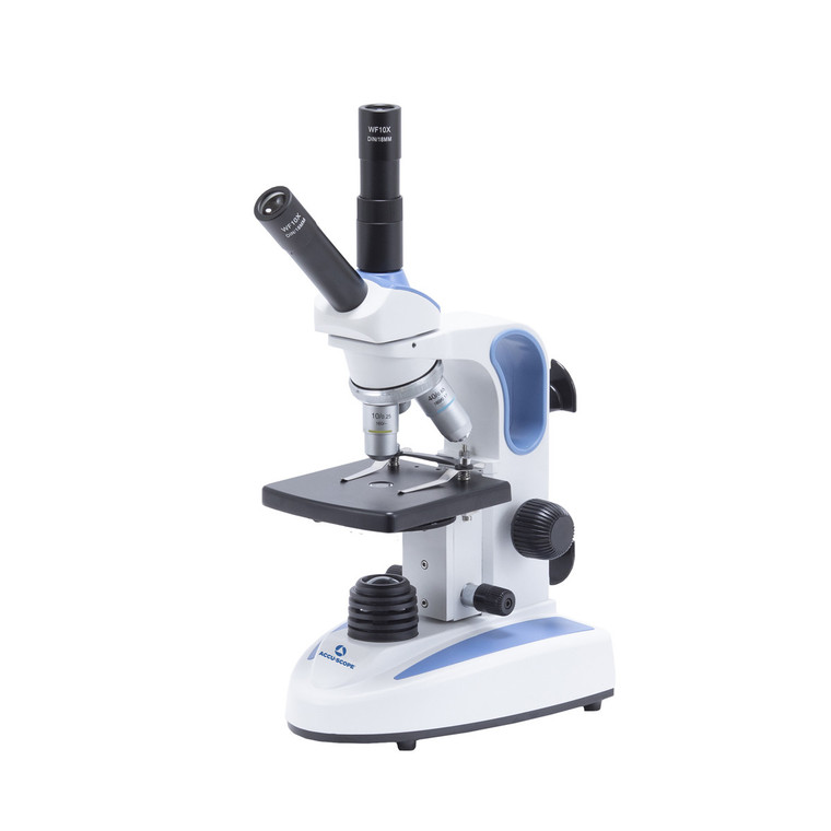 Accu-Scope® EXM-150-VT-EP, Monocular Cordless, Vertical Teaching Microscope with Disc Diaphragm, Rechargeable, 5.1MP Digital Eyepiece Camera