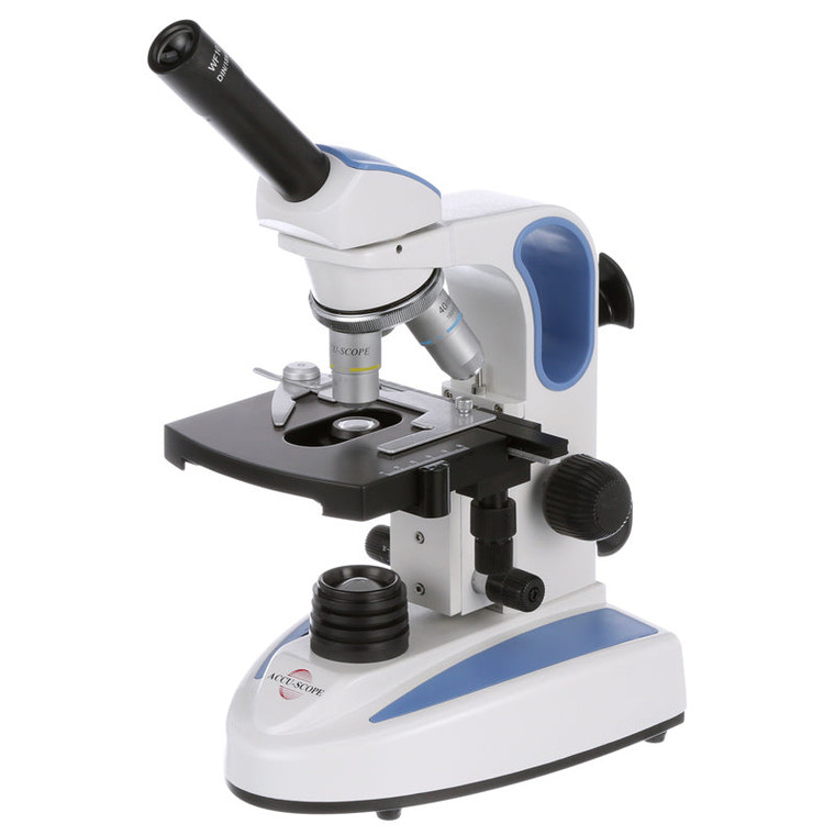 Accu-Scope® EXM-150-MST, Monocular Microscope with Mechanical Stage, Dual-viewing Teaching Head with Mechanical Stage - LED