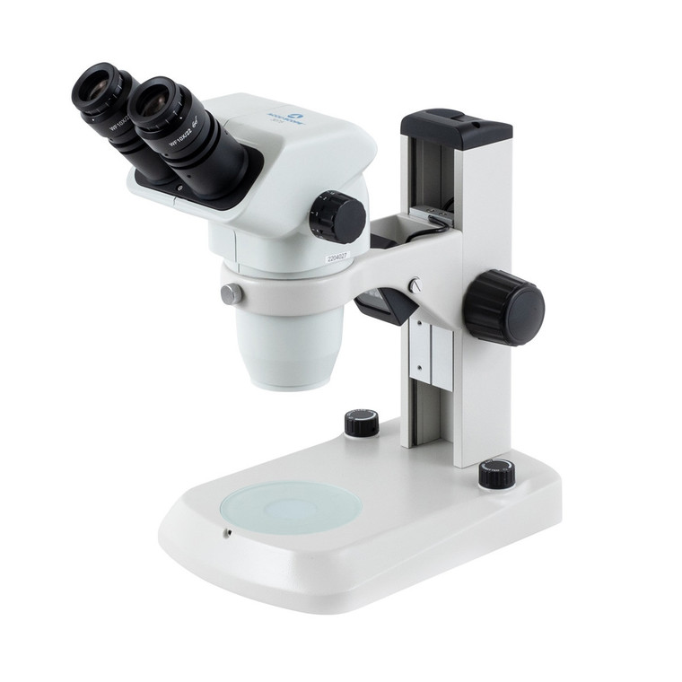Accu-Scope® 3075-LED-E Binocular Zoom Stereo Microscope on E-LED Stand, 6.7x - 45x Magnification
