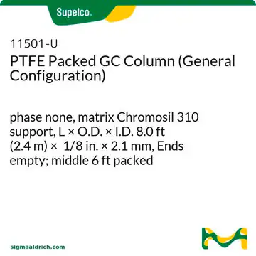 PTFE Packed GC Column (General Configuration), 1 X 1 ea (11501-U)