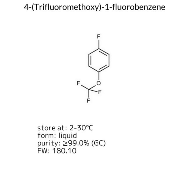 4-(Trifluoromethoxy)-1-fluorobenzene, 1 X 1 mL (8411750001)
