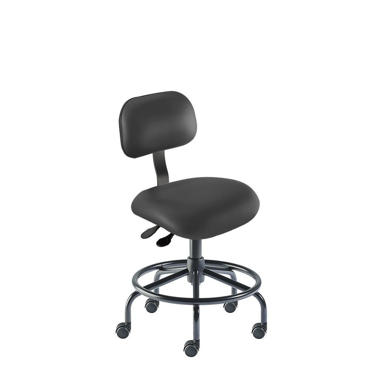 BioFit® Eton Series Steel Base ISO 4 Cleanroom/ESD Ergonomic Swivel Chair | Standard Components