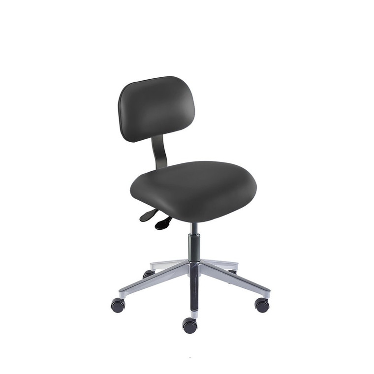 BioFit® Eton Series Aluminum Base ISO 8 Cleanroom Ergonomic Swivel Chair | Standard Components