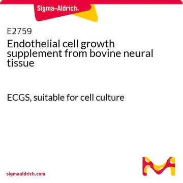 Endothelial cell growth supplement from bovine neural tissue, 1 X 15 mg (E2759-15MG)
