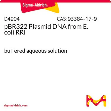 pBR322 Plasmid DNA from E. coli RRI, 1 X 1 unit (D4904-1UN)