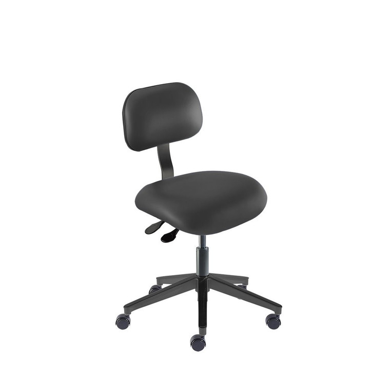 BioFit® Eton Series Reinforced Composite Base ISO 6 Cleanroom Ergonomic Swivel Chair | Standard Components