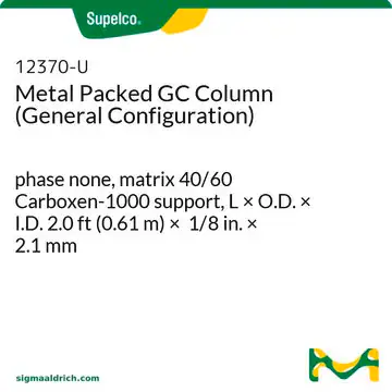Metal Packed GC Column (General Configuration), 1 X 1 ea (12370-U)