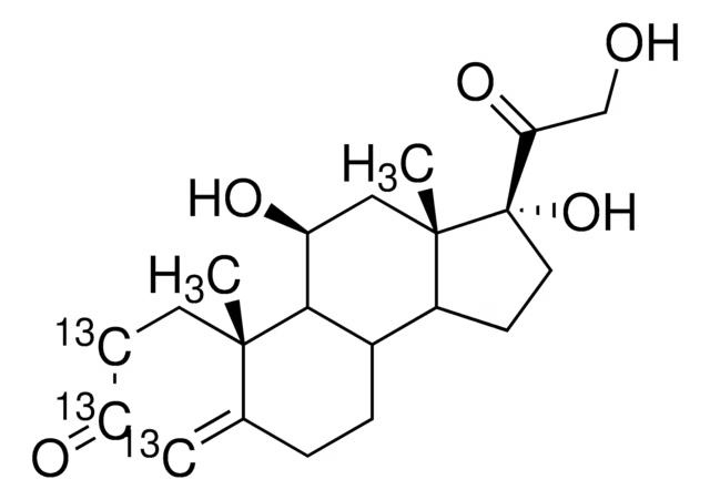 Cortisol-¹³C₃ solution, 1 X 1 mL (C-216-1ML)