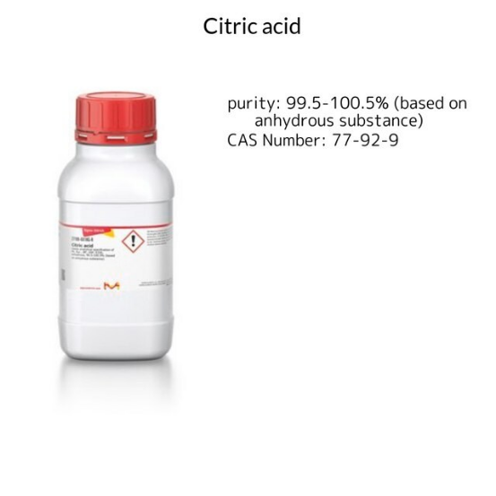 Citric acid, 1 X 1 kg (27109-1KG-R)