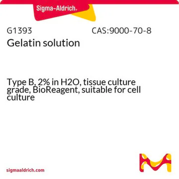 Gelatin solution, 1 X 100 mL (G1393-100ML)