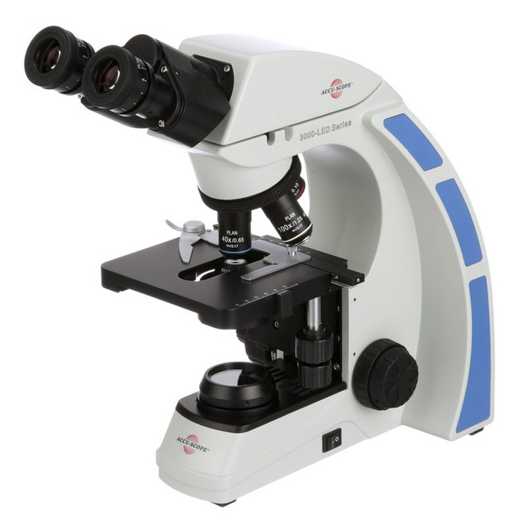 Accu-Scope® 3001-LED Trinocular Biological Microscope, 1000x Magnification