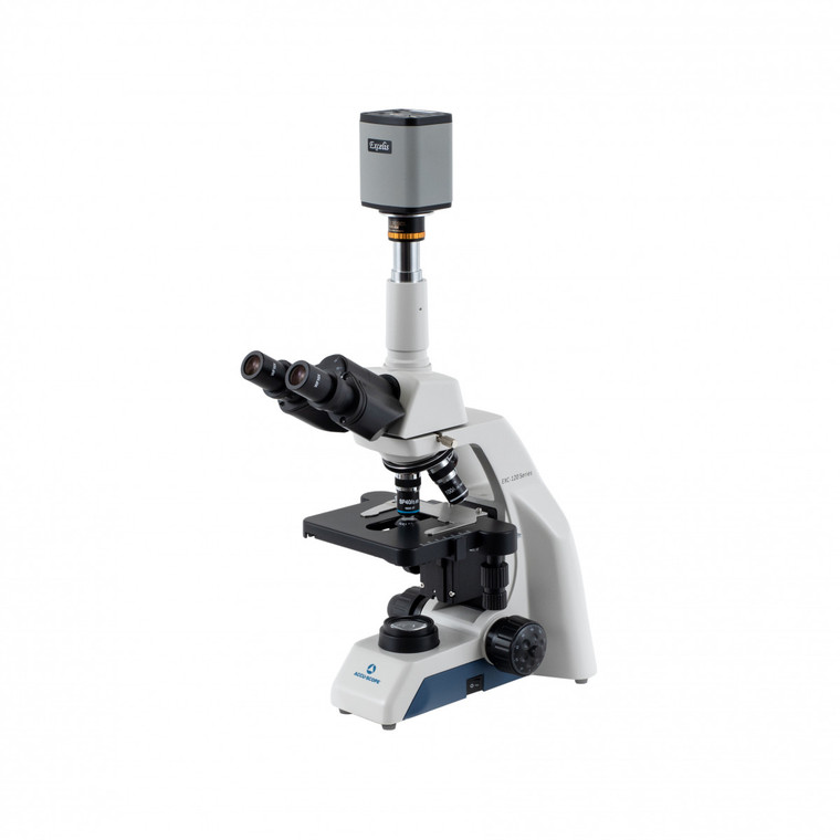 Accu-Scope® EXC-123-HD  Trinocular Microscope, Achromat Objectives, Excelis™ HD LITE camera system
