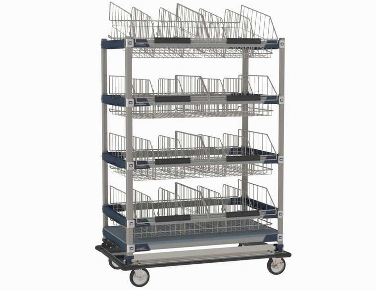 MetroMax™ i MXIV6 IV Transport/Storage Sloped Basket Cart®, 24" x 60"
