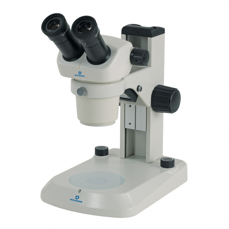 Accu-Scope® 3072-24 Binocular Stereo Microscope on E-LED Stand, 20x & 40x Magnification