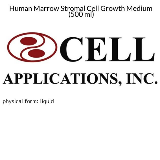 Human Marrow Stromal Cell Growth Medium (500 ml), 1 X 1 each (419-500)