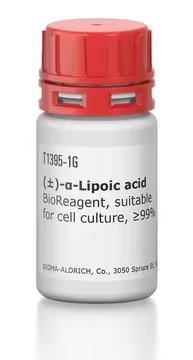 (±)-α-Lipoic acid, 1 X 5 g (T1395-5G)