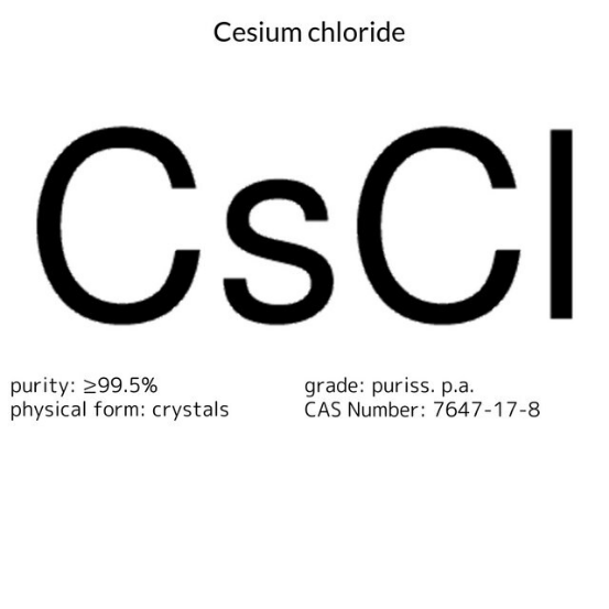 Cesium chloride, 1 X 100 g (31807-100G)