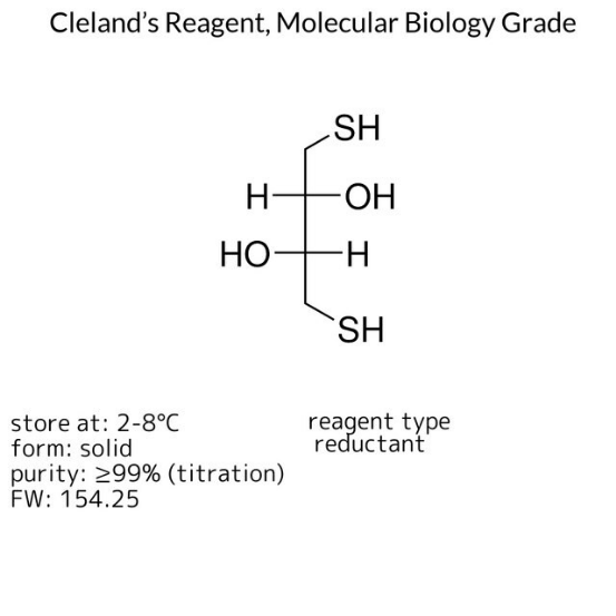 Cleland’s Reagent, Molecular Biology Grade, 10 g (233156-10GM)