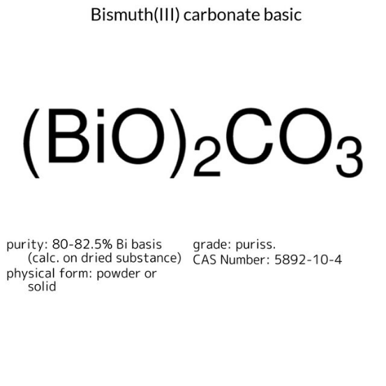 Bismuth(III) carbonate basic, 1 X 100 g (10317-100G)