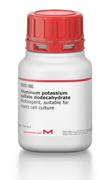 Aluminum potassium sulfate dodecahydrate, 1 X 100 g (A6435-100G)