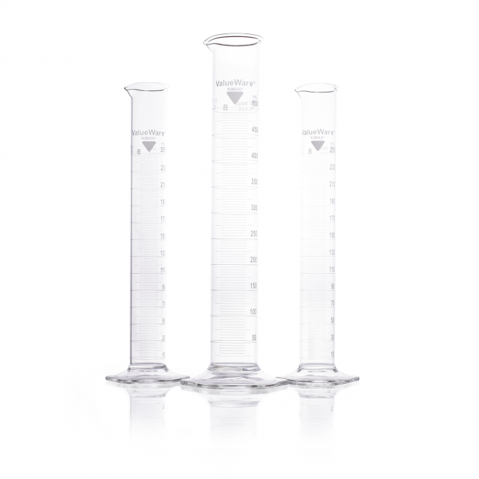 KIMBLE® ValueWare® Graduated Cylinder, Class B, TC, with White Scale