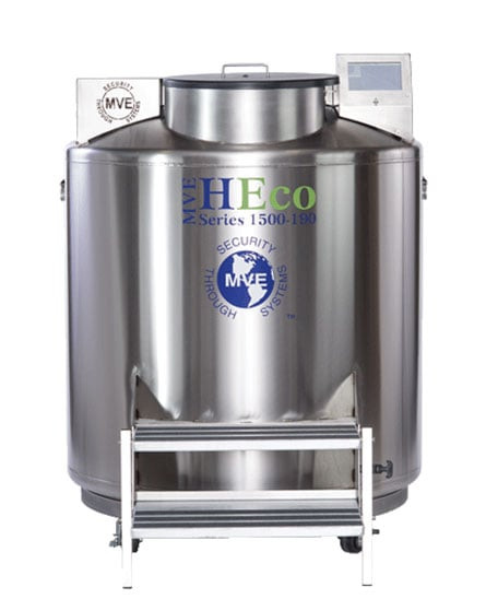 MVE® 1536P-190 LN2 Freezer w/ Full Auto Fill & Gas Bypass (Capacity: 36,400 x 2.0 ml vials)