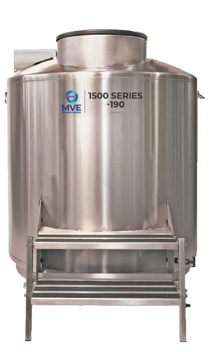 MVE® 1542R-190 LN2 Freezer with Full Auto Fill & Gas Bypass (Capacity: 42,000 x 2.0 ml vials)