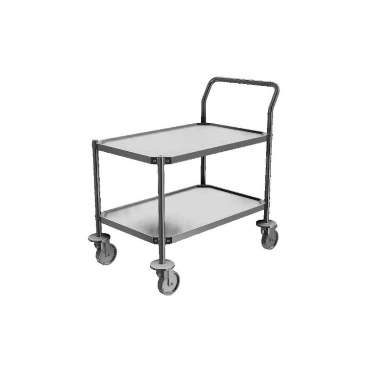 Palbam Class®  Cleanroom Carts with 2 Solid Shelves