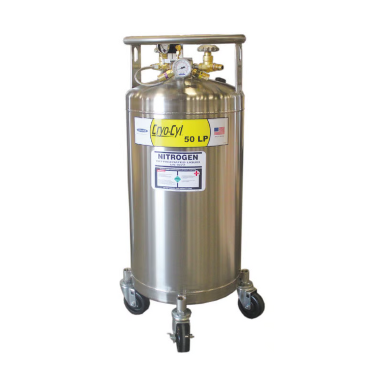 Cryo-Cyl 50 LP (50L) Liquid Nitrogen LN2 Supply Tank Low Pressure Storage System