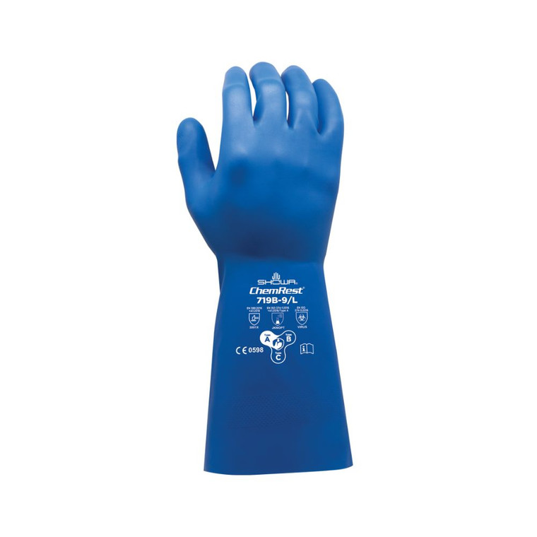 Showa™ 719B Chemical Resistant 13" Nitrile Gloves, 144/Cs