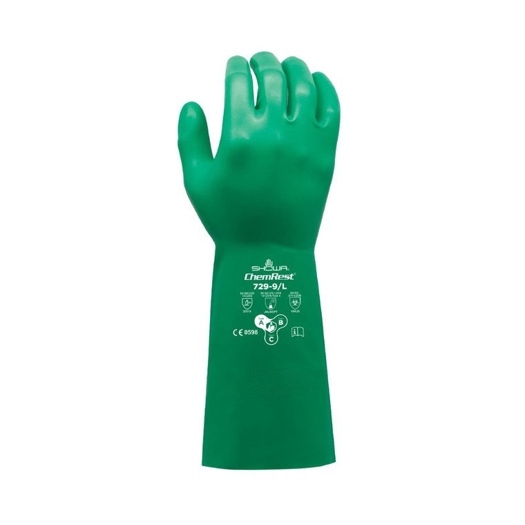 Showa™ 729 Chemical Resistant 13" Nitrile Gloves, 144/Cs