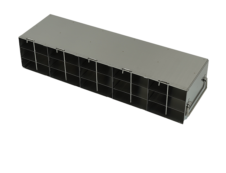 Upright Freezer Rack for SBS Formatted Boxes (Matrix, Micronic, Fluidx, Abgene), 5x3 configuration, 15 Box Capacity