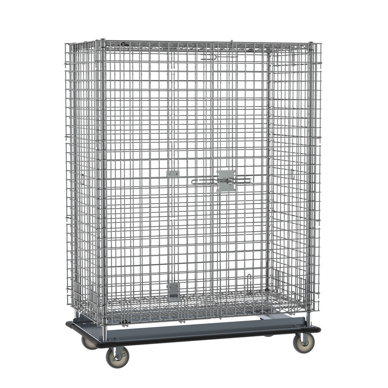Metro™ SEC56LC Super Erecta® Heavy-Duty Mobile Security Shelving Unit, Chrome, 28.0625" x 63.125" x 68.4375"