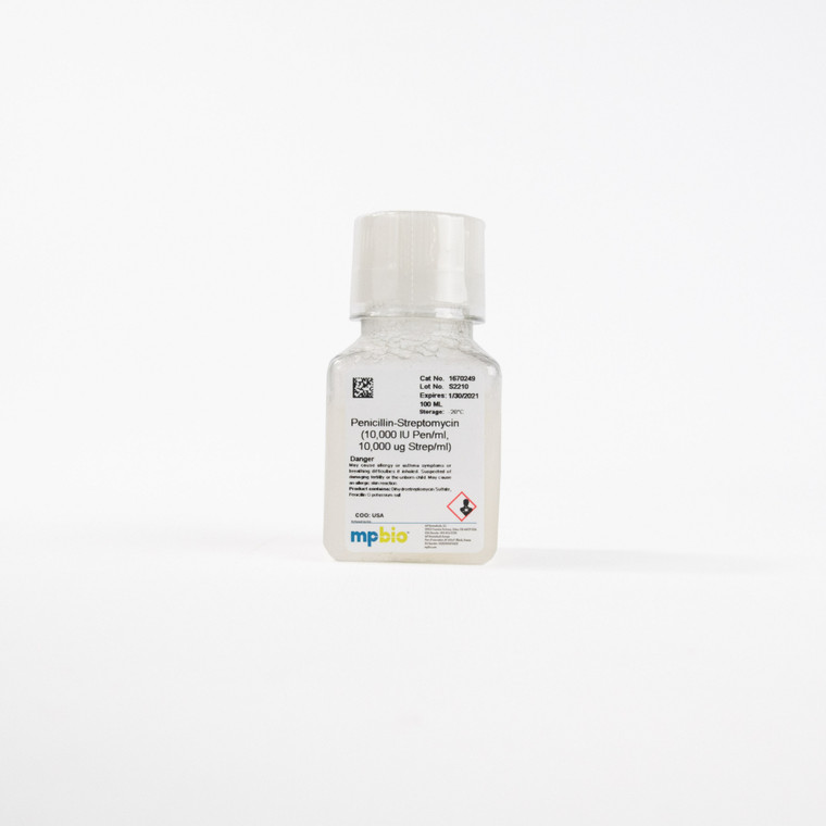 Pen-strep (10000 IU/mL, 10 mg/mL), 100 ML