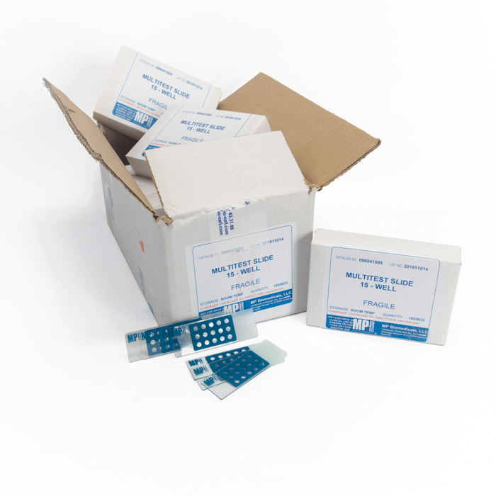Multitest slide, 15-well