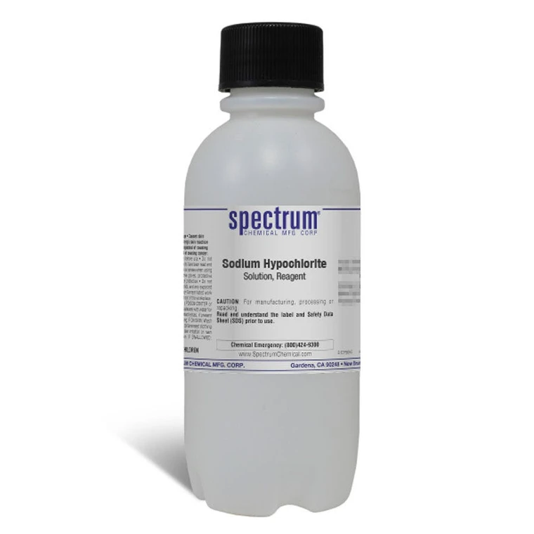 Sodium Hypochlorite, Solution, 12 Percent Available Chlorine, Reagent | Spectrum Chemical®